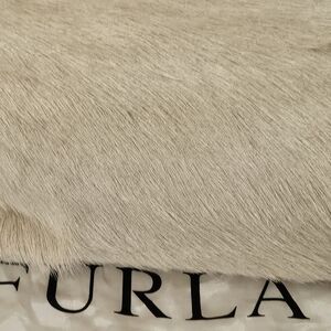 Furla Cream Fur Texture